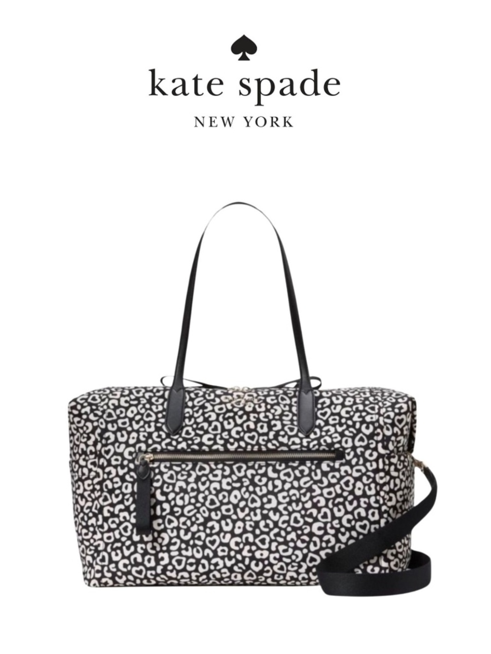 Kate Spade “Leopard Heart” Weekender Bag - NWT